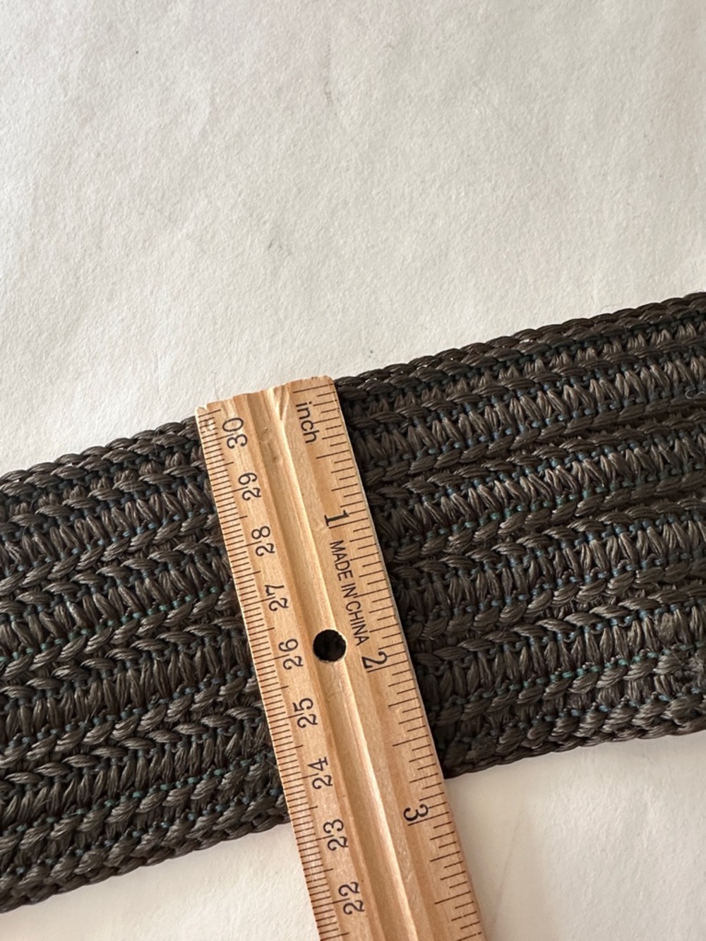 VINTAGE WALDORF CREATIONS ARTISAN SILK LEATHER JASPER STONE BELT - Picture 3 of 4